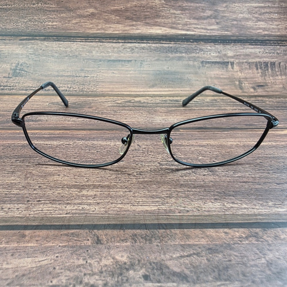 Ray-Ban RB 3198 006‎ Black Metal Rectangular Eyeglasses Frames 55-18 Italy